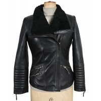 Laverapelle Women's Genuine Lambskin Leather Jacket (Double Rider Jacket) - 1821007