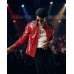 Laverapelle MJ "Beat It" Style Red Leather Jacket - Retro 80s Costume for Men | Cosplay Musical Icon Outfit