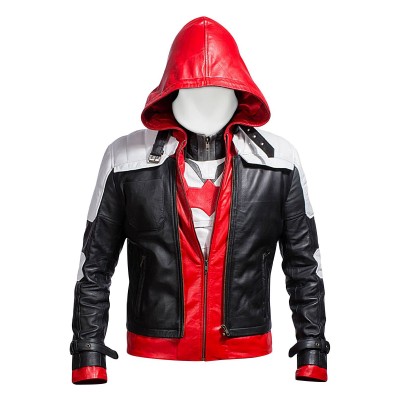 Laverapelle Replica Style Red Hood Men's Faux Leather Jacket + Vest (fencing Jacket) - Batman