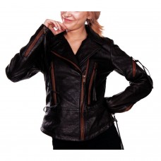 Laverapelle Women's Genuine Lambskin Leather Jacket (Fencing Jacket) - 1521751