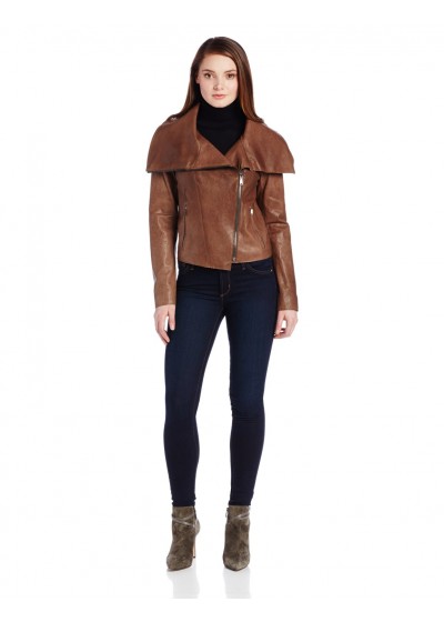 Laverapelle Women's Genuine Lambskin Leather Jacket (Aviator Jacket) - 1521675