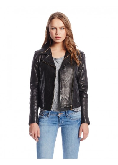 Laverapelle Women's Genuine Lambskin Leather Jacket (Double Rider Jacket) - 1521719