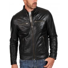 Laverapelle Men's Genuine Cowhide Leather Jacket (Racer Jacket) - 1501631
