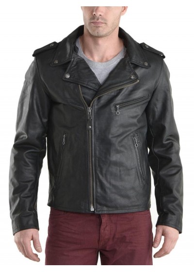 Laverapelle Men's Genuine Cowhide Leather Jacket (Double Rider Jacket) - 1501006