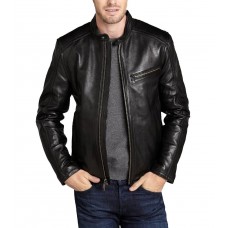 Laverapelle Men's Genuine Cowhide Leather Jacket (Racer Jacket) - 1501421