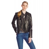 Laverapelle Women's Genuine Lambskin Leather Jacket (Double Rider Jacket) - 1521698