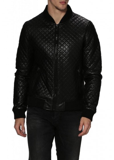 Laverapelle Men's Genuine Lambskin Leather Jacket (Bomber Jacket) - 1501597