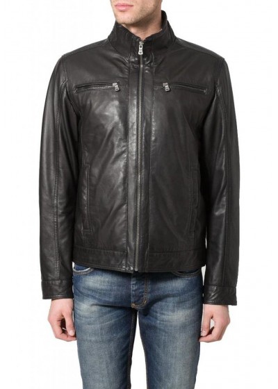 Laverapelle Men's Genuine Lambskin Leather Jacket (Racer Jacket) - 1501410