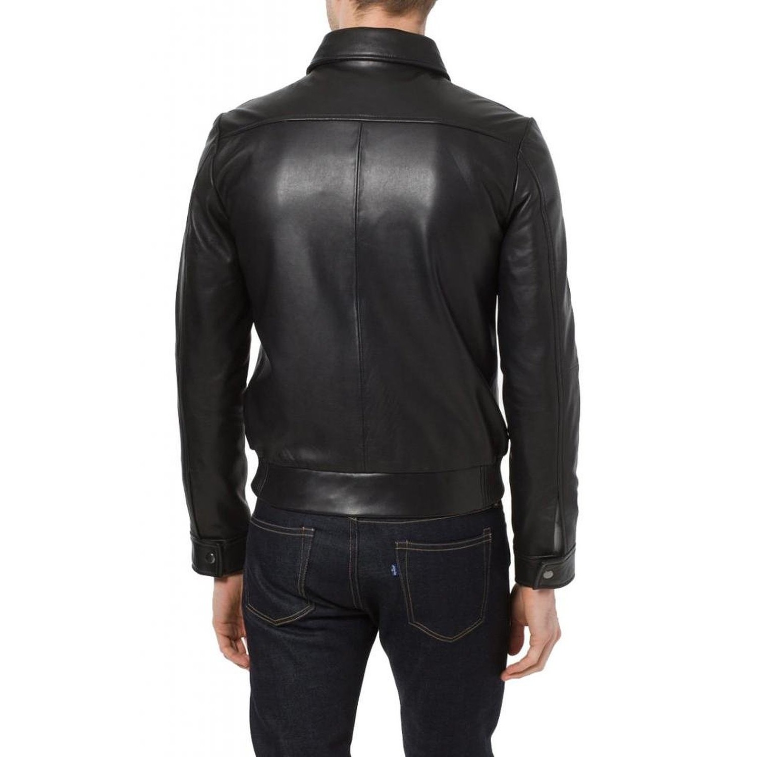 Laverapelle Mens Genuine Lambskin Leather Jacket Black, Double Rider Jacket 1501523 