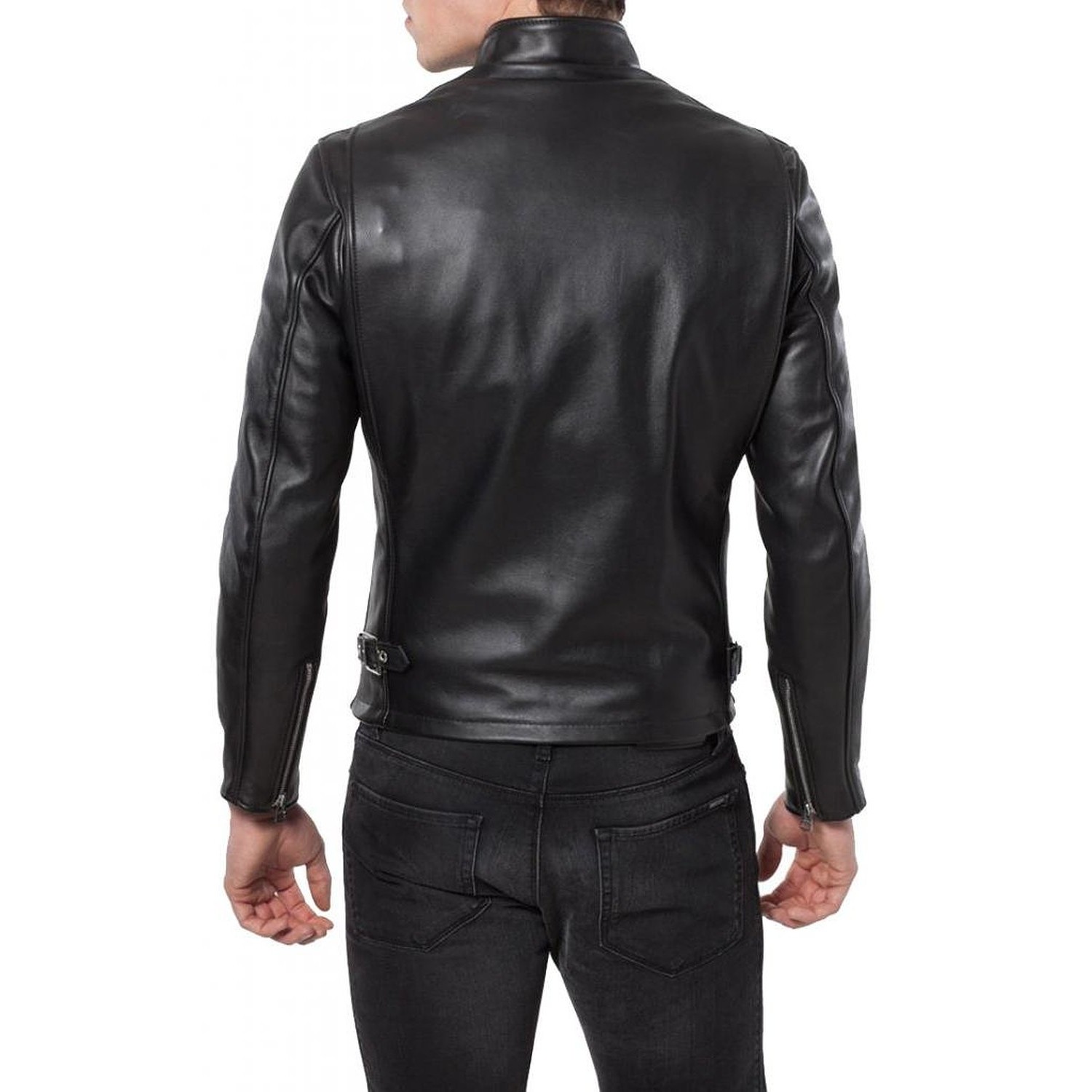 Laverapelle Mens Genuine Lambskin Leather Jacket Black, Field Jacket 1501287