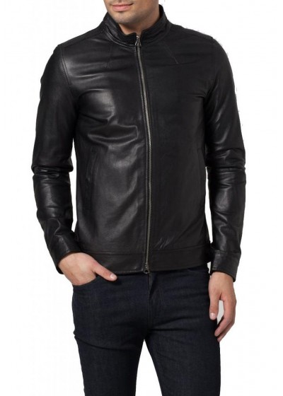 Laverapelle Men's Genuine Cowhide Leather Jacket (Racer Jacket) - 1501440