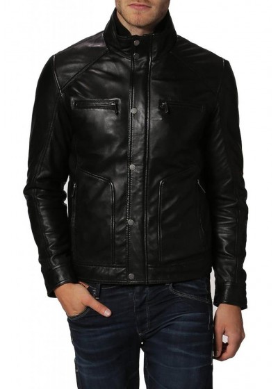Laverapelle Men's Genuine Cowhide Leather Jacket (Fencing Jacket) - 1501234