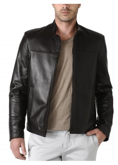 Laverapelle Men's Genuine Lambskin Leather Jacket (Classic Jacket) - 1501083