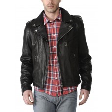 Laverapelle Men's Genuine Cowhide Leather Jacket (Double Rider Jacket) - 1501546