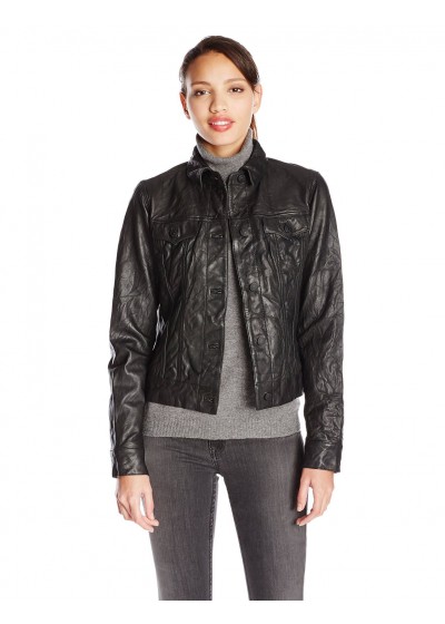 Laverapelle Women's Genuine Lambskin Leather Jacket (Regal Jacket) - 1521721