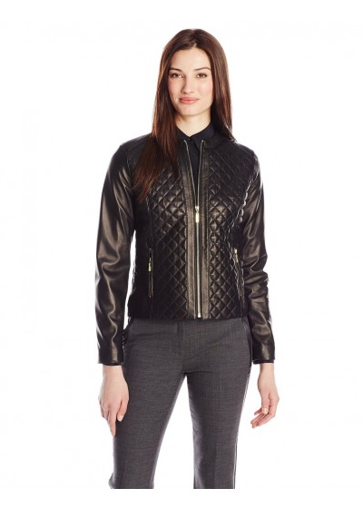 Laverapelle Women's Genuine Lambskin Leather Jacket (Quilted Jacket) - 1521686
