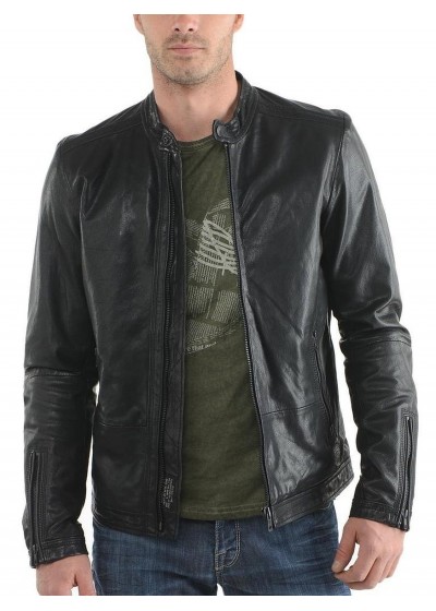 Laverapelle Men's Genuine Lambskin Leather Jacket (Classic Jacket) - 1501272