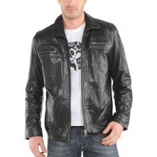 Laverapelle Men's Genuine Lambskin Leather Jacket (Aviator Jacket) - 1501378