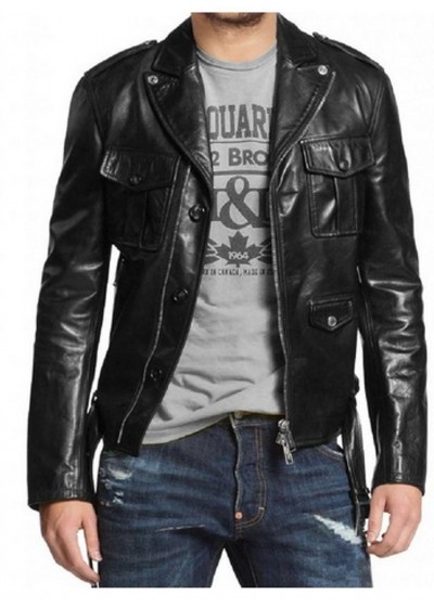 Laverapelle Men's Genuine Lambskin Leather Jacket (Double Rider Jacket) - 1501031