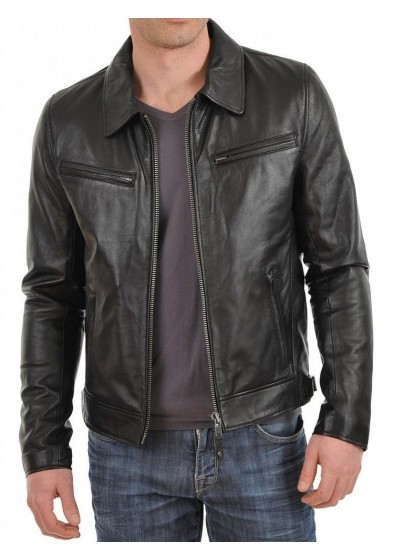 Laverapelle Men's Genuine Lambskin Leather Jacket (Classic Jacket) - 1501059
