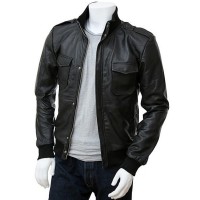 Laverapelle Men's Genuine Lambskin Leather Jacket (Bomber Jacket) - 1501019
