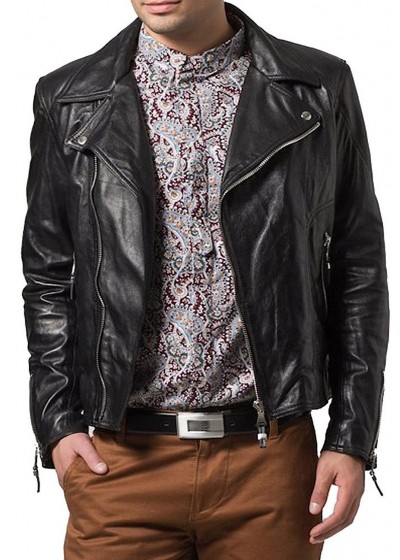 Laverapelle Men's Genuine Lambskin Leather Jacket (Double Rider Jacket) - 1501653