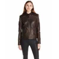 Laverapelle Women's Genuine Lambskin Leather Jacket (Racer Jacket) - 1521661