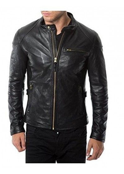 Laverapelle Men's Genuine Lambskin Leather Jacket (Racer Jacket) - 1501472