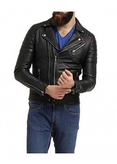 Laverapelle Men's Genuine Lambskin Leather Jacket (Double Rider Jacket) - 1501508