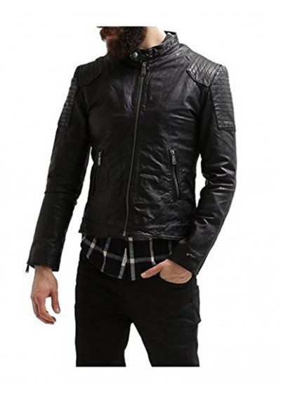 Laverapelle Men's Genuine Lambskin Leather Jacket (Racer Jacket) - 1501527