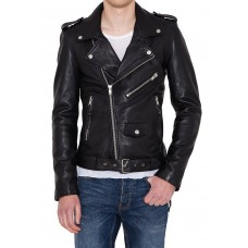 Laverapelle Men's Genuine Lambskin Leather Jacket (Double Rider Jacket) - 1501398