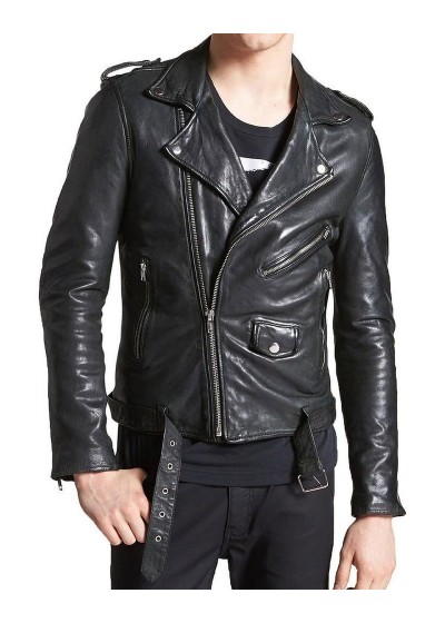Laverapelle Men's Genuine Lambskin Leather Jacket (Double Rider Jacket) - 1501409