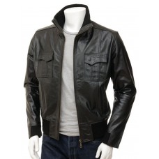 Laverapelle Men's Genuine Lambskin Leather Jacket (Bomber Jacket) - 1501466