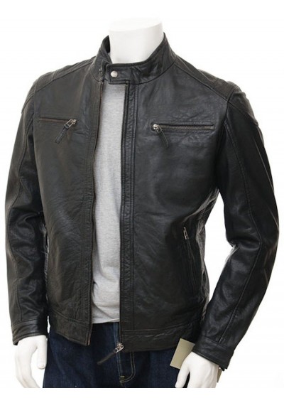 Laverapelle Men's Genuine Lambskin Leather Jacket (Racer Jacket) - 1501394