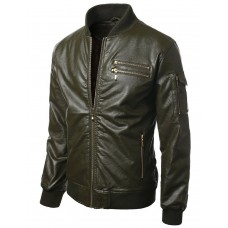 Laverapelle Men's Genuine Lambskin Leather Jacket (Bomber Jacket) - 1501286