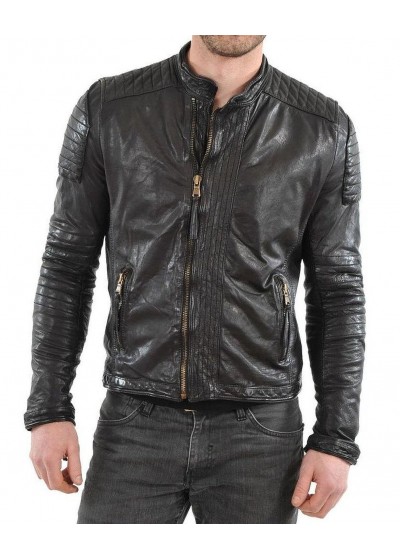 Laverapelle Men's Genuine Lambskin Leather Jacket (Fencing Jacket) - 1501352