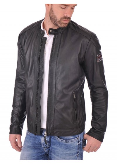 Laverapelle Mens Genuine Lambskin Leather Jacket Black, Classic Jacket 1501268