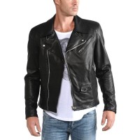 Laverapelle Men's Genuine Lambskin Leather Jacket (Double Rider Jacket) - 1501511