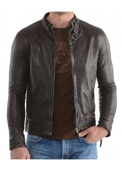 Laverapelle Men's Genuine Lambskin Leather Jacket (Racer Jacket) - 1501647